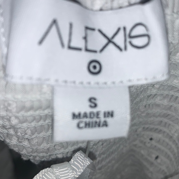 Alexis x Target White Eyelet Mini Dress S - Picture 5 of 9
